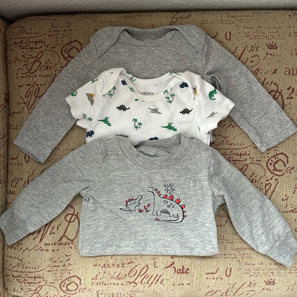 Dinosaur baby set of 3 bodysuits